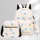thumbnail image 1 of Juego de mochila de 3 piezas Mochila estética de estilo preppy para niñas adolescentes (Orange1), 1 of 6