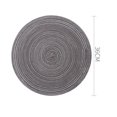 thumbnail image 4 of Juego de 6 manteles individuales de algodón, manteles individuales redondos, lavables, resistentes al desgaste, resistentes al calor, manteles individuales trenzados, ideales para cocina, decoración,, 4 of 8