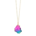 thumbnail image 2 of Formes et Tailles de Collier de Chaîne en Pierre Multicolore Transparent Expédiées au Hasard, 2 of 8