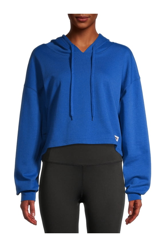 Long Sleeve Crop Hoodie Pullover Relaxed Fit Sweatshirt (Juniors or Women's) 1 Pack