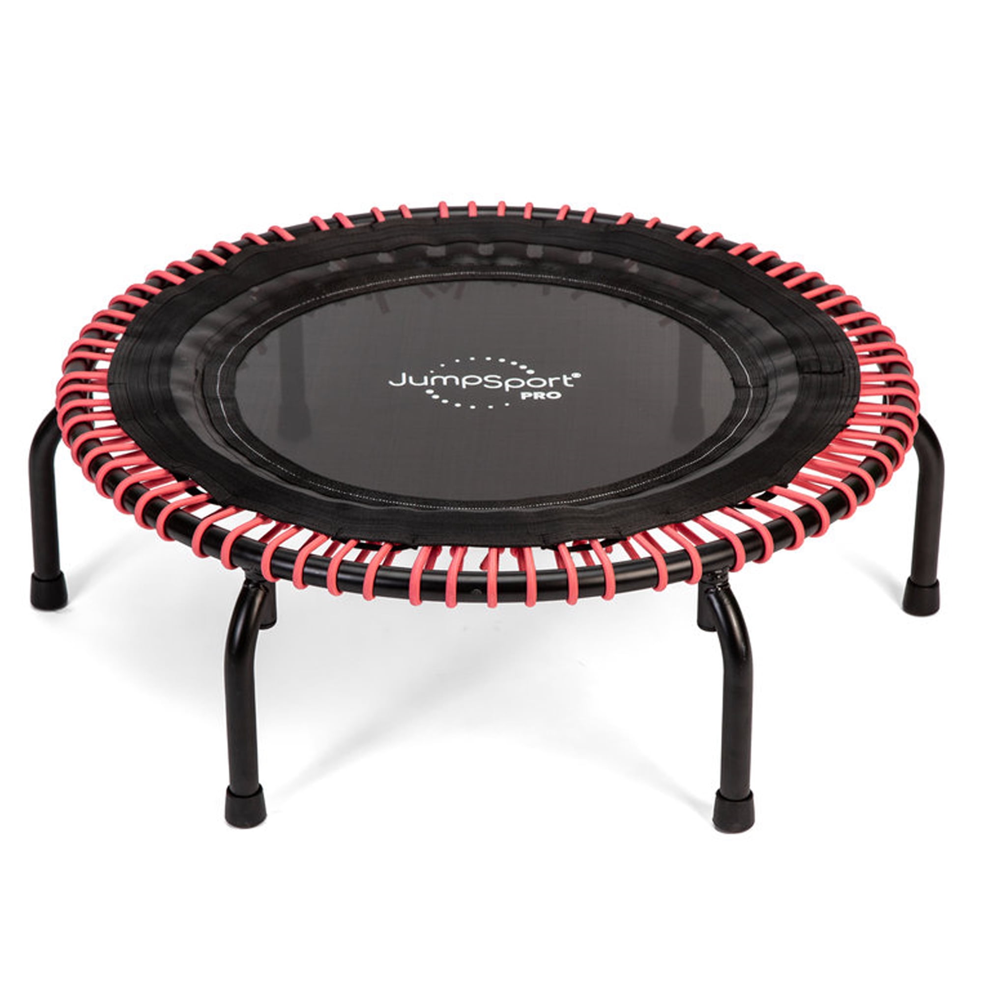 JumpSport 350 PRO 39 Inch Trampoline with Pink EnduroLast Elastic Cords