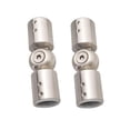 thumbnail image 2 of yuksok 2 Pieces Rod Connector Shower Room Heavy Duty Bathroom Glass Door Adjustable 25mm brushed, 2 of 9