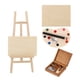 thumbnail image 1 of Set de pintura al óleo con caballete de madera en miniatura de 4 piezas, caja de acuarela decorativa, 1 of 7