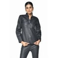 thumbnail image 3 of Ladies Black Leather Shirt, 3 of 9