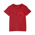 thumbnail image 2 of RXIRUCGD T-shirt Imprimé Halloween pour Tout-Petits Garçons Filles Mode Mignon Col Rond Manches Courtes (Rouge, Taille : 3 Ans), 2 of 4