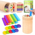 thumbnail image 1 of Juguete de clasificación de colores y formas AIZIYUO Montessori para niños pequeños, 1 of 7