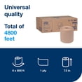 thumbnail image 2 of Rollo de toallas de mano Tork Natural Universal, 6 rollos x 800 pies, 2 of 6