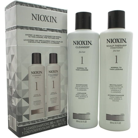 Nioxin System 1 Cleanser - Nioxin System 1 Cleanser & Scalp Therapy Conditioner Duo , 10.1 Oz
