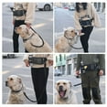 thumbnail image 3 of Hands Free Dog Leash Waist Bag Reflective Waist Pouch with Retractable Bungees Poop Bag Dispenser Pouch Adjustable for Training Walking Jogging and Running Your Pet, 3 of 6