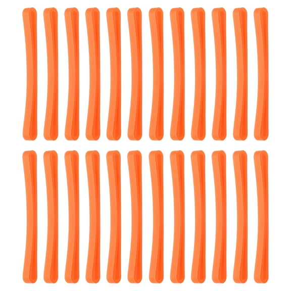 Uxcell 3" Rubber Bands, 24 Pcs, Orange