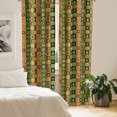 thumbnail image 2 of Ambesonne African Curtains, Trippy, Pair of 28"x84", Multicolor, 2 of 5