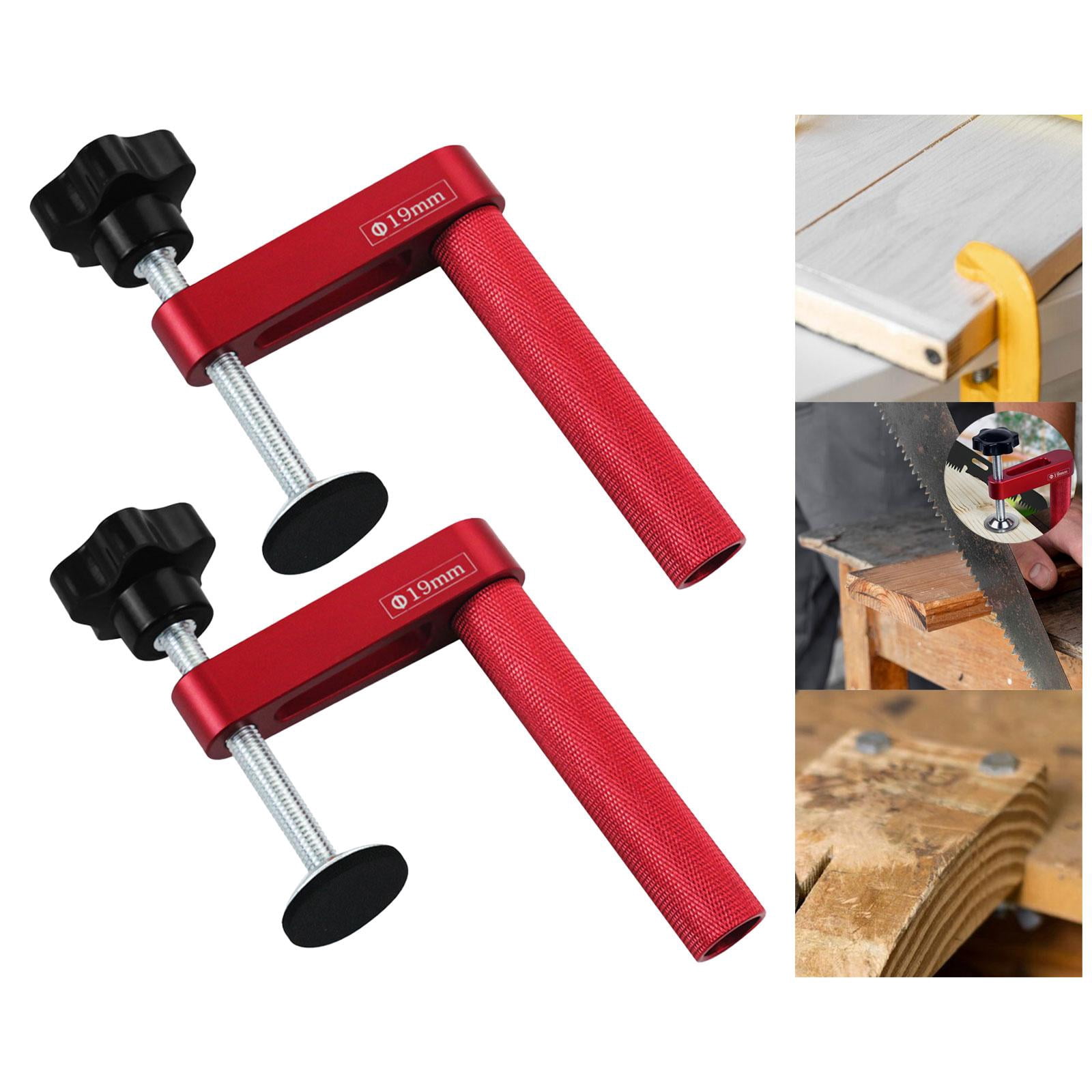 figatia Bench Dog Clamp Hold Down Clamp Benchtop Quick Multipurpose Desktop Fast Fixed Clip Dog Hole Clamp for Sanding Routing 19mm