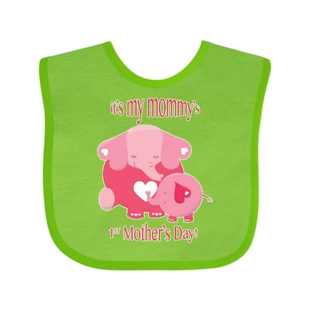 

Inktastic It s My Mommy s 1st Mother s Day Gift Baby Boy or Baby Girl Bib