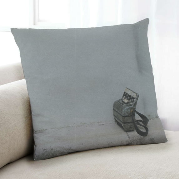 Ahgly Company Music Accordion Indoor Throw Pillow, 18 inch by 18 inch