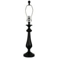 thumbnail image 3 of HomeRoots 484507 27 in. Candlestick Table Lamp with Ivory Duck Shade, Black, 3 of 5