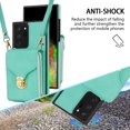 thumbnail image 4 of Dteck for Galaxy Note 20 Ultra Case Wallet with Zipper Pocket PU Leather Protective Back Phone Case with Lanyard Compatible with Samsung Galaxy Note 20 Ultra,Mint, 4 of 7