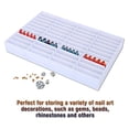 thumbnail image 2 of 44 Grids Nail Art Display Box Detachable Fake Empty Storage Organizer White, 2 of 8