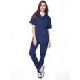 thumbnail image 2 of Dagacci Medical Uniform Unisex Women and Men’s V-Neck Super Stretch Scrub Set, 2 of 2