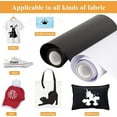 thumbnail image 4 of HTV Vinyl Rolls Heat Transfer Vinyl - 12" x 20FT Black HTV Vinyl for Shirts, Iron on Vinyl for Cricut & Cameo - Easy to Cut & Weed for Heat Vinyl Design (1 Pack, Black), 4 of 6