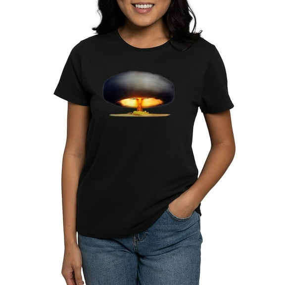 CafePress - Nuclear Explosion Women's Dark T Shirt - Women's Traditional Fit Dark T-Shirt