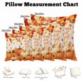 thumbnail image 5 of Throw Pillow Covers, Orange Pumpkins Fall 24x24 Pillow Covers for Couch/Sofa/Bed, Thanksgiving Branches Maple Leaves Sunflower Decorative Square Linen Cushion Pillowcase for Home Decor, 5 of 9