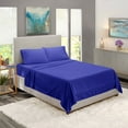 thumbnail image 5 of Clara Clark Twin XL Size Bed Sheets Set - Deep Pocket College Dorm 3 Piece Sheet Set - Hotel Luxury Soft Double Brushed Microfiber, Royal Blue, 5 of 7
