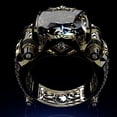 thumbnail image 6 of YYKihy Mens Ring Jewelry Copper Inlaid Carved Finger Ring For Daily Life, 6 of 6