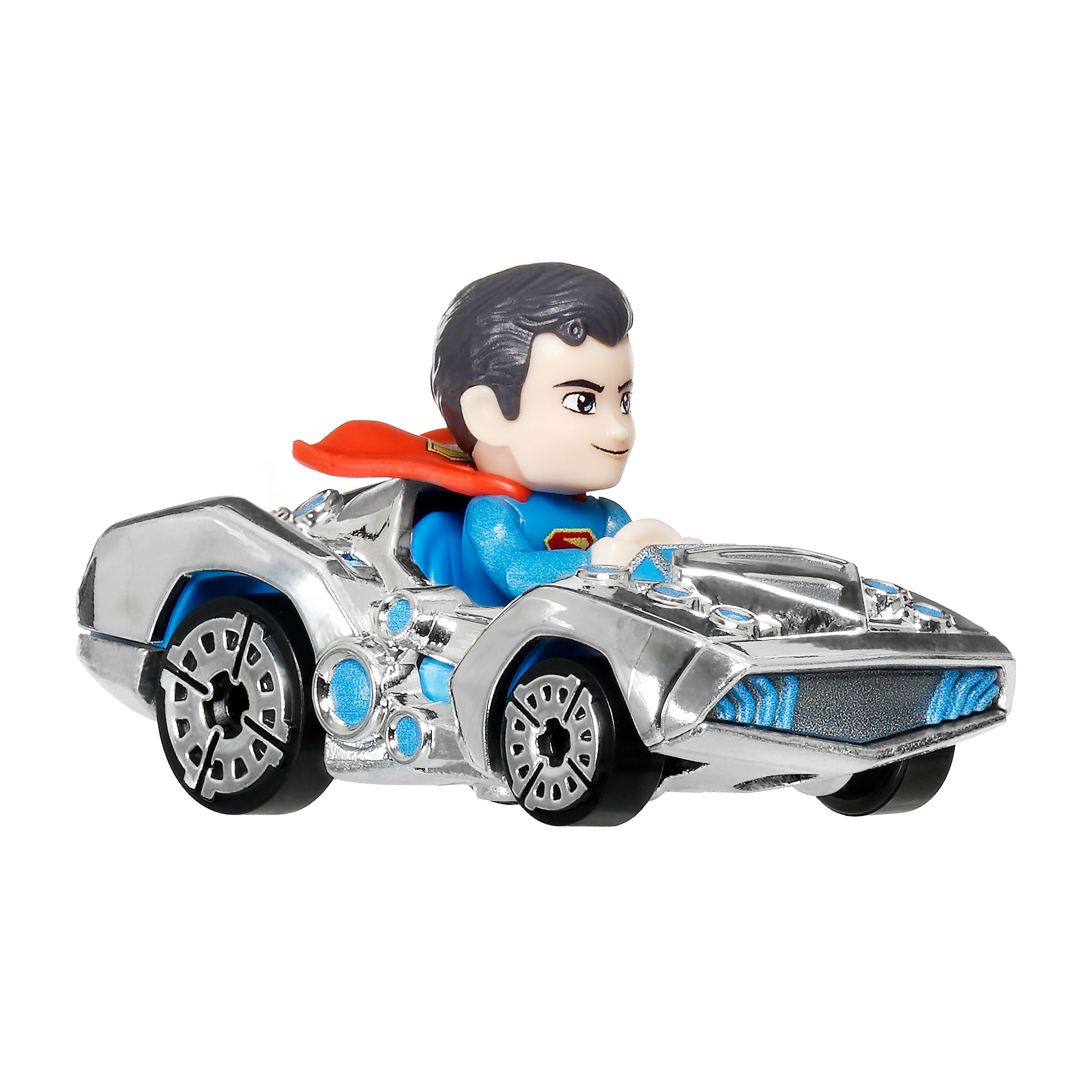 Hot Wheels RacerVerse Die-Cast Vehicle with Pop Culture Character Driver, Superman