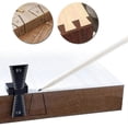 thumbnail image 3 of ZHAOCHENG Marcador de cola de milano con escala de aluminio, juntas cortadas a mano y guía de cola de milano de tamaño 1:5 y 1:8 para carpintería, 3 of 5