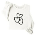 thumbnail image 4 of yillto Women Crewneck Sweatshirts Lightweight Casual Long Sleeve Shirts Heart Graphic Ladies Tops, 4 of 4