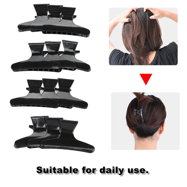 Pinzas para el cabello, 12 piezas/juego de pinzas para el cabello, pinzas para el cabello con forma de pata, máxima comodidad