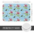 thumbnail image 2 of Non Slip Door Mat, Flamingos And Tropical Plants Fast Drying Bath Tub Mats, Absorbent Bathroom Rugs Entrance Welcome Mat, Bath MatS for Tub, Floor, Home, Kitchen, Hotel,16x24in, 2 of 7