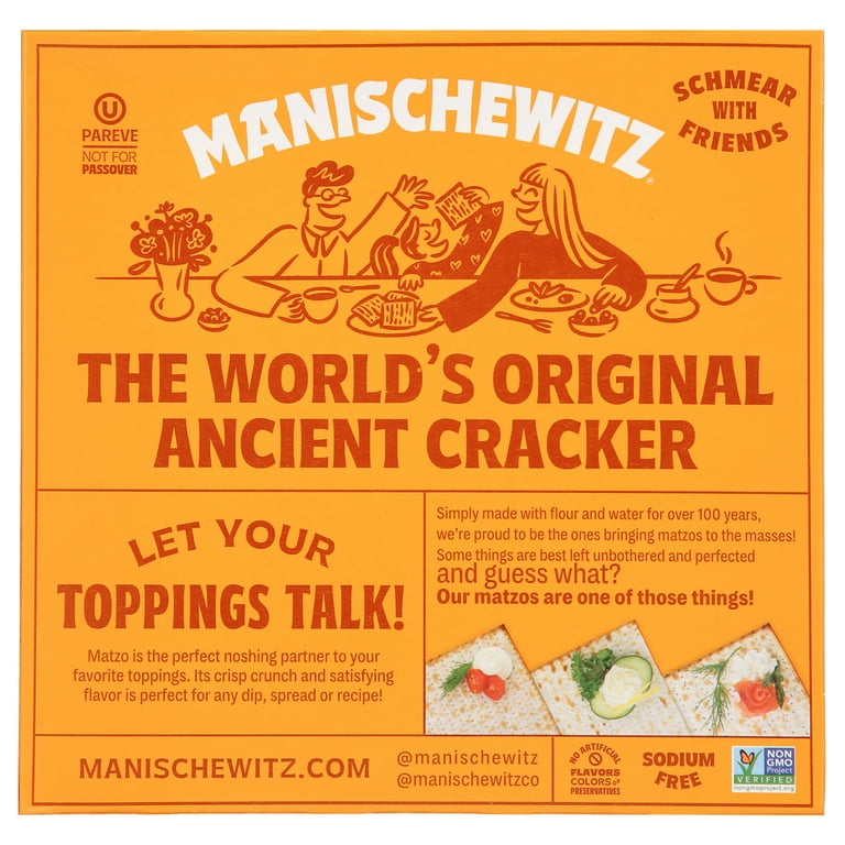 Manischewitz Unsalted Matzo 10oz 3 Pack Thin Crispy Crackers