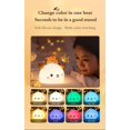 thumbnail image 4 of Linda luz nocturna para niños, regalos de cumpleaños para bebés, linda luz nocturna de silicona para bebés con sensor táctil, luz nocturna portátil y recargable por USB para niños, 4 of 5