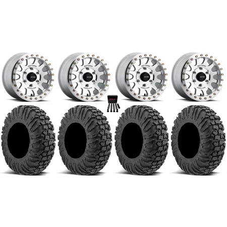 Method 401 Beadlock 15 Wheel Machined 30 MotoVator Tires Can-Am Maverick R