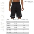 thumbnail image 7 of Essential Elements 4 Pack: Men's Active Performance Athletic Workout Sports Gym Mesh Basketball Shorts with Pockets, 7 of 7