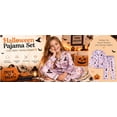 thumbnail image 4 of CONROSES Girls Halloween Pajamas Hallowmas Pumpkin Graphic Short Sleeve Pjs Tops Pants Loungewear Sets Cozy Nightwear Sleepwear, 4 of 4