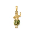 thumbnail image 3 of 14K Gold 3-D Hula Girl W/ Moveable Grass Skirt Charm, 3 of 4