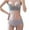 Gray, variant on Strapless Underwear Set for Women Non-slip Gathering Anti-sagging Bras Traceless No Underwire Front Buckle Bra Sets S