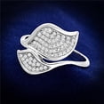 thumbnail image 1 of Women Rhodium 925 Sterling Silver Ring with AAA Grade CZ in Clear - Size 9, 1 of 1