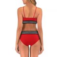 thumbnail image 3 of B91xZ Ensembles de Bikini Triangle pour Femmes Hauts Triangle à Licou Ensembles de Bikini à Ficelles, Rouge S, 3 of 4