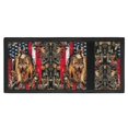 thumbnail image 4 of CHAQLIN Polyester Children's Wallet with Big Capacity Lightweight Kids Purse for Travel, Vintage American Flag with Wolf & Camo Leaf Pattern Trifold Card Wallet, 4 of 7