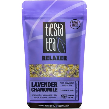 Tiesta Tea Lavender Chamomile, Soft Chamomile Herbal Tea, 30 Servings, 0.9 Ounce Pouch, Caffeine Free, Loose Leaf Herbal Tea Relaxer Blend, (Best Loose Green Tea Brand)