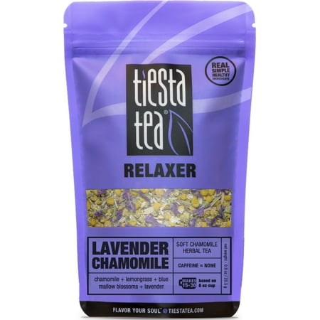 Loose Leaf Teacup Tiesta Tea Lavender Chamomile, Soft Chamomile Herbal Tea, 30 Servings, 0.9 Ounce Pouch, Caffeine Free, Loose Leaf Herbal Tea Relaxer Blend, Non-GMO ()