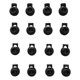 thumbnail image 4 of Cerraduras de cordón con forma de bola redonda, conmutadores de resorte, ropa, pantalones, sombreros, capuchas, tapones de cuerda de plástico, 500 piezas Vogacara HA5265-02, 4 of 6