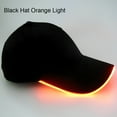 thumbnail image 2 of Naierhg Unisex Solid Color LED Luminous Baseball Hat Christmas Party Peaked Cap, 2 of 8