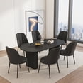 thumbnail image 2 of Black Organizer Dining Table Minimalist Design Hotel Lobby Dining Table Center Legs 75cm Muebles De Cocina Outdoor Furniture My Lux Decor Round, 2 of 20