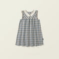 thumbnail image 4 of Mercatoo Girls Toddler Sleeveless Plaid Vest Dresses Birthday Outfit Kids Casual Swing Dresses Playwear Family Photo Outfit, 4 of 9