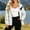 Multicolor, variant on Fall Color Block Hooded Jacket Women Long Sleeve Full Zip Stand Collar with Pockets Loose Casual for Autumn