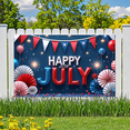 thumbnail image 5 of Decorative Design Happy 4th of July Balloon Banner Patriotic Colors Festive Elements for Independence Day Party Celebration Holiday Event, 5 of 7